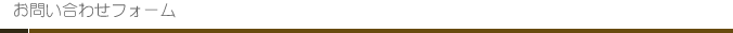 お問い合わせフォーム